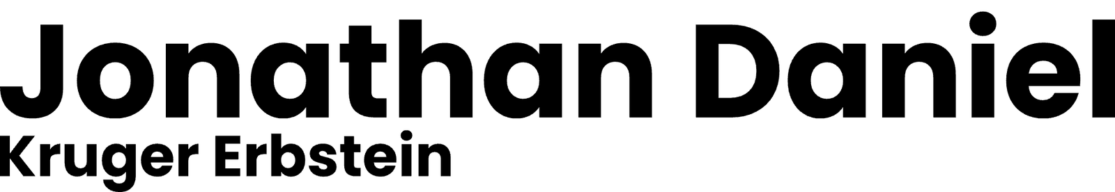 Jonathan Daniel Kruger Erbstein-